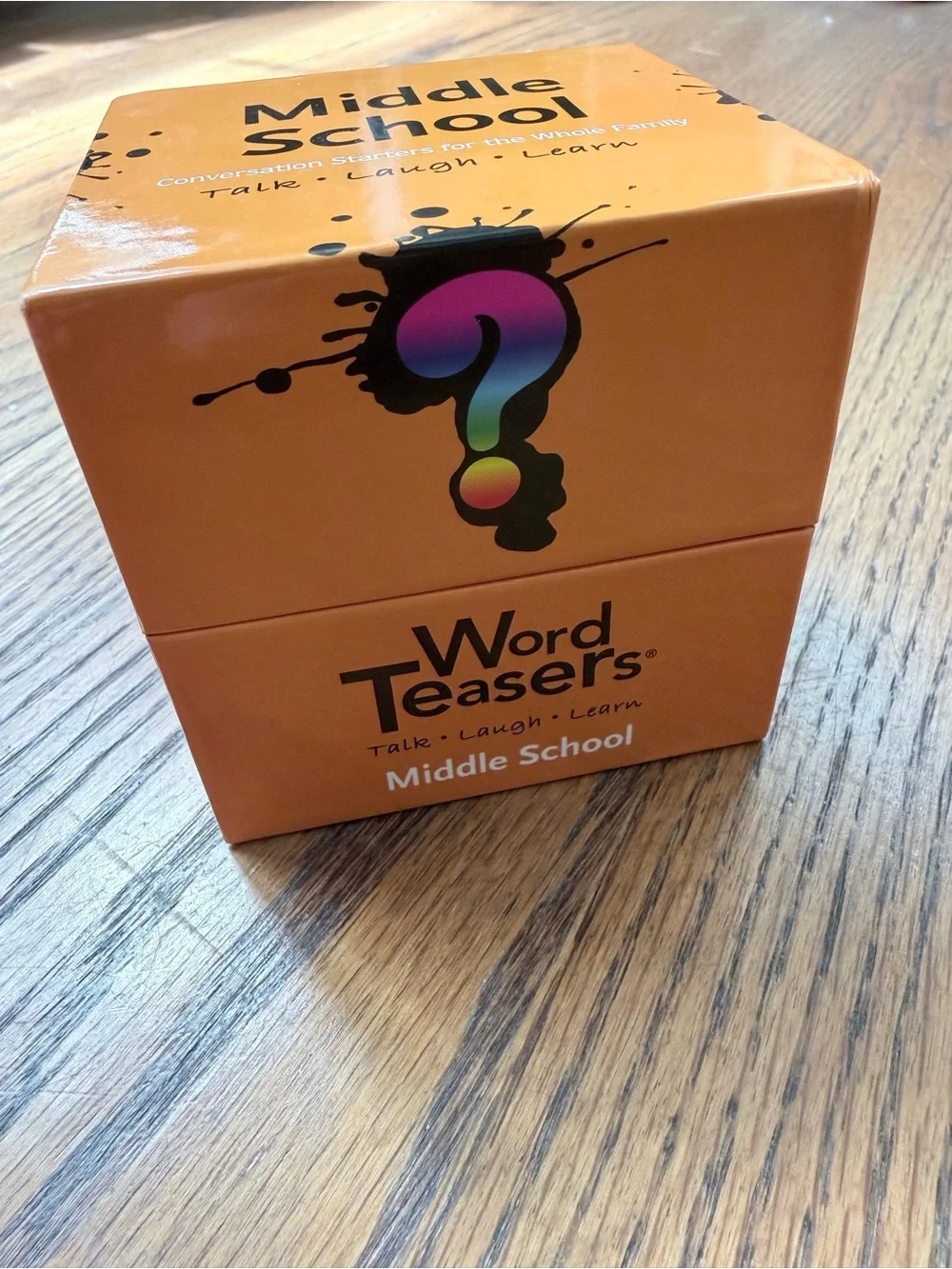Middle School Conversation Starters Deck - Orange